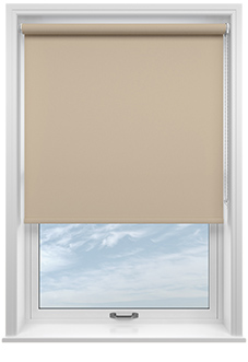 Trinity (Blackout), Riveria Sand - Twist&Fit Roller Blind